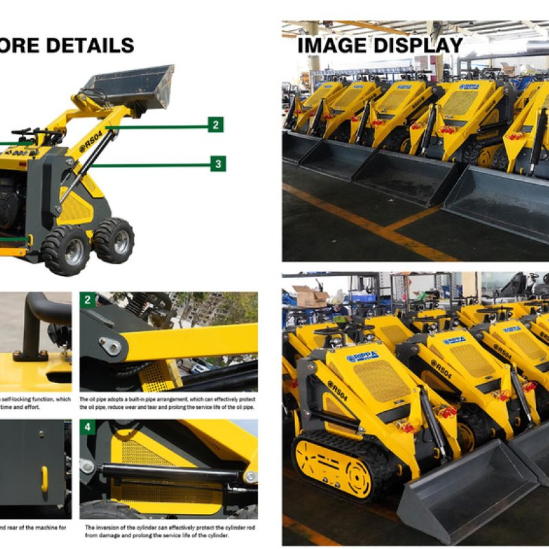 Китайский мини-погрузчик с бортовым поворотом