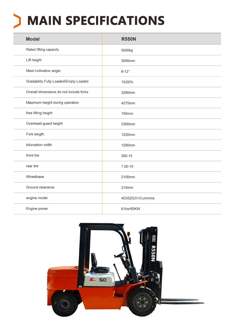 5 ton diesel forklift