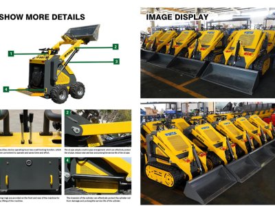 Китайский мини-погрузчик с бортовым поворотом